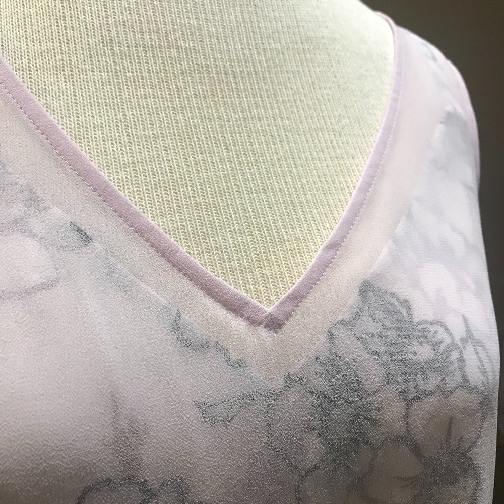 WHBM Lilac Overlay with Floral Cami / Small NWT